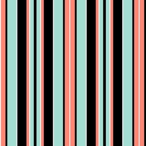 Beach Stripe - Mint-Black