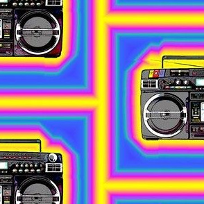 ghettoblaster rainbow