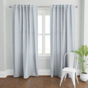 Grey Blue Ikat Damask