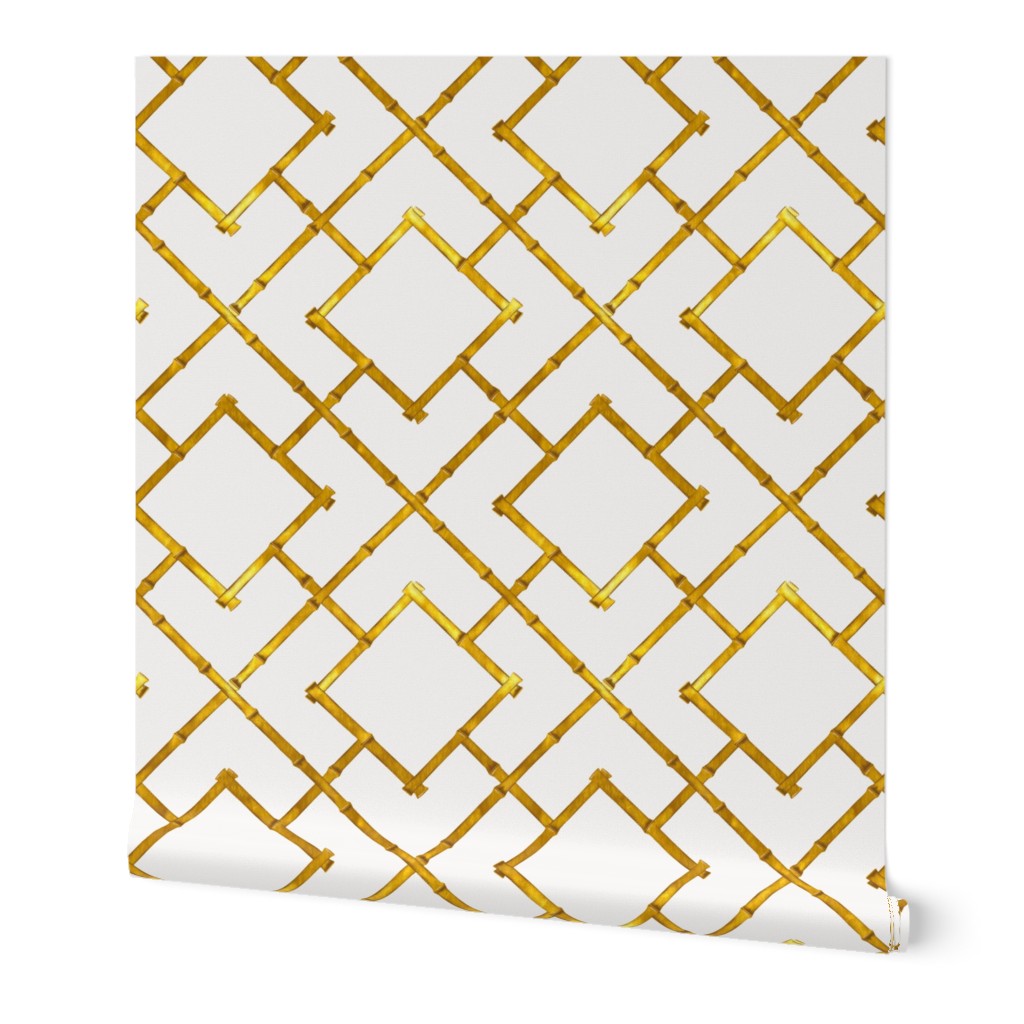 Osaka Bamboo Trellis / Gold Leaf