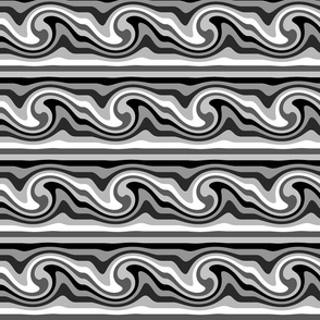 Reworked stripes monochrome