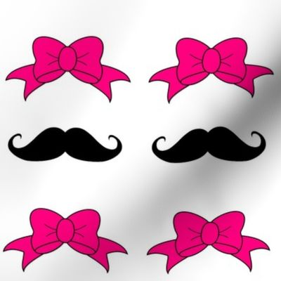 Mustaches And Bows