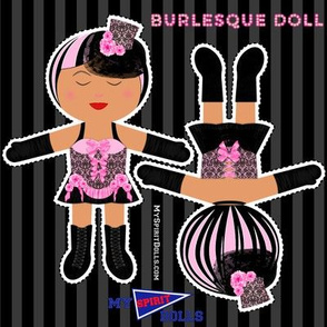 My Spirit Dolls Burlesque Pink Damask Small
