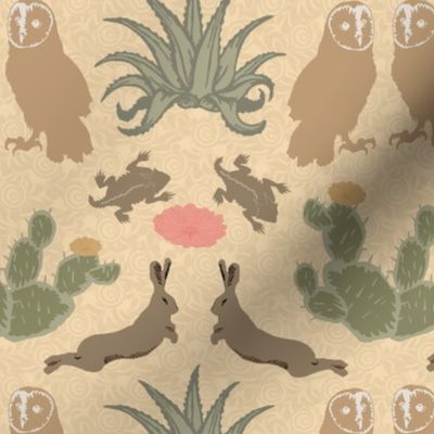 desert damask  dusty gold