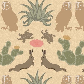 desert damask  dusty gold