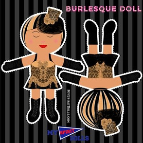 My Spirit Dolls Burlesque Gold Damask Small