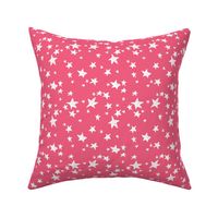 stars // french rose pink star fabric girls stars design 