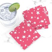 stars // french rose pink star fabric girls stars design 