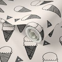 ice cream cone //  ice cream fabric ice cream cone sweet fabrics 