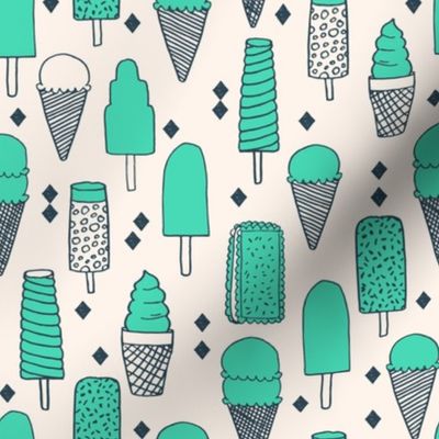 Ice Cream Varieties - Light Jade/Champagne by Andrea Lauren (Smaller version)