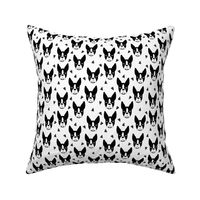 boston terriers // black and white dog fabric cute dogs