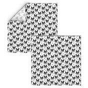 boston terriers // black and white dog fabric cute dogs