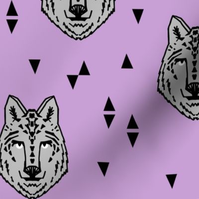 wolf // purple wolf kids room wolves lone wolf 