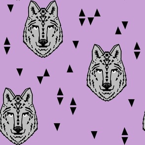 wolf // purple wolf kids room wolves lone wolf 