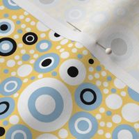 Spotty Dotty in Pastel Blue and Gold