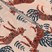 safari tiger // blush railroad 