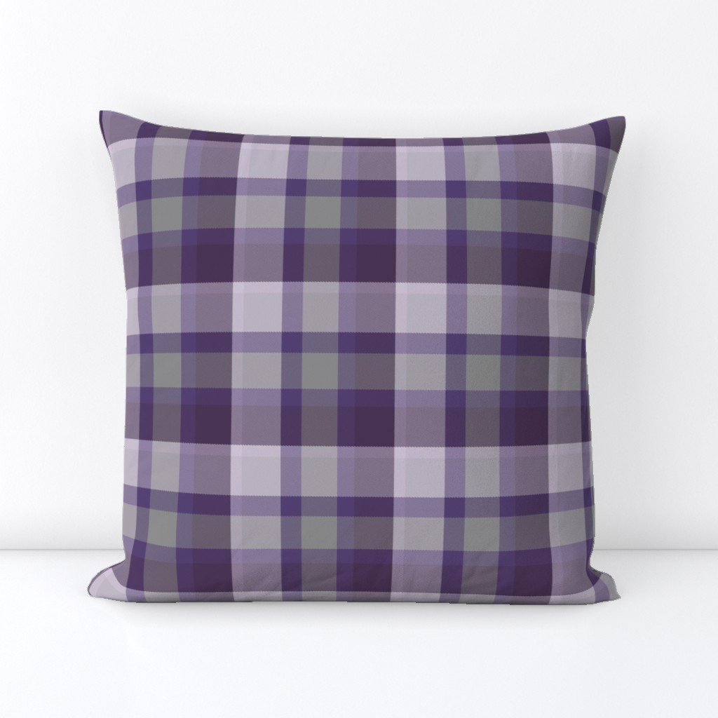 Plum and White Plaid