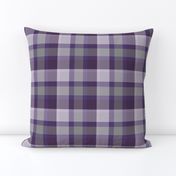 Plum and White Plaid