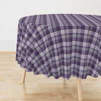 Plum and White Plaid