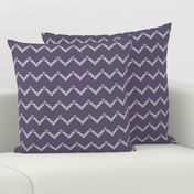 Plum Purple and Gray Chevron