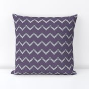 Plum Purple and Gray Chevron