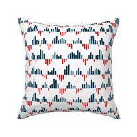 bar chart - navy and red