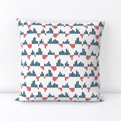 bar chart - navy and red