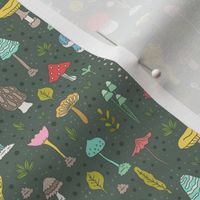 Autumn mushroom pattern