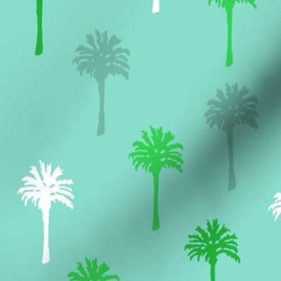 Palm Trees on Turquoise