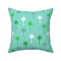 Palm Trees on Turquoise