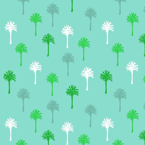 Palm Trees on Turquoise