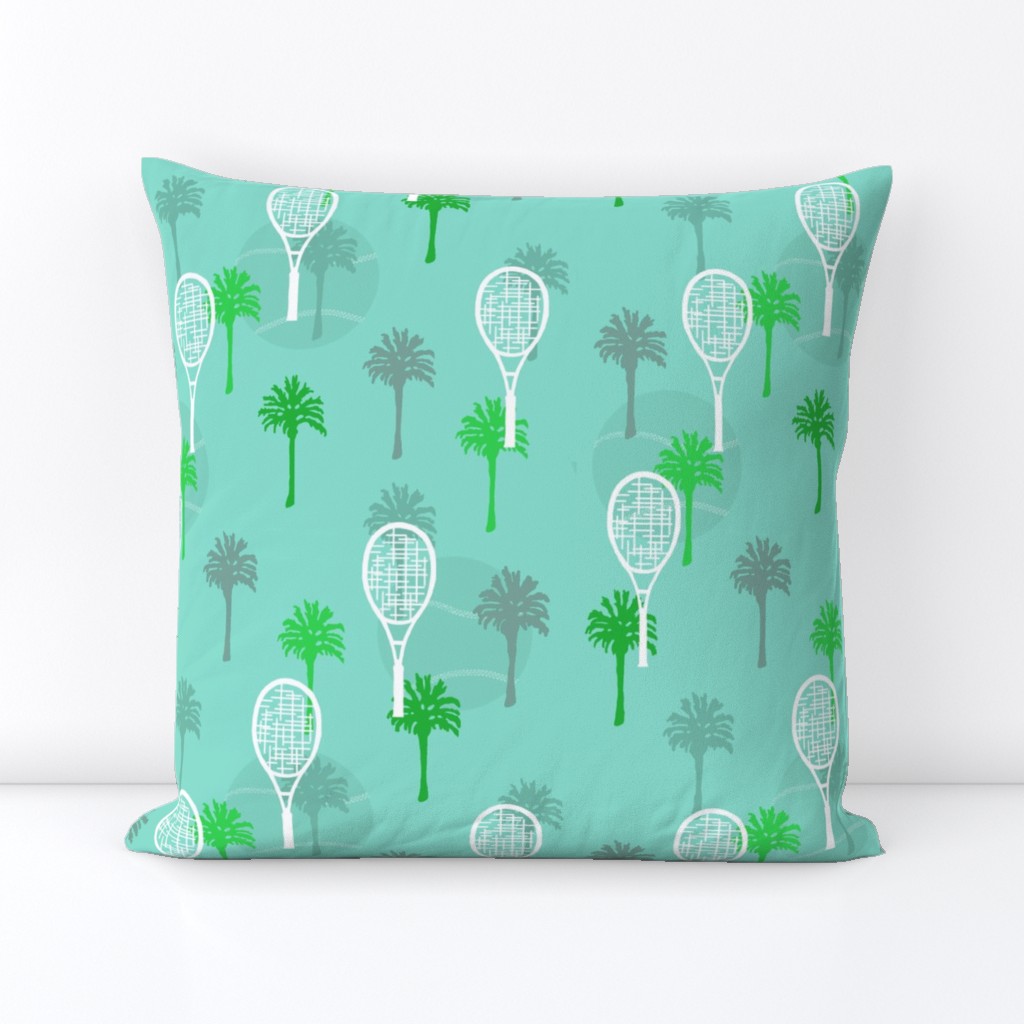 Tennis Anyone with Palm Trees