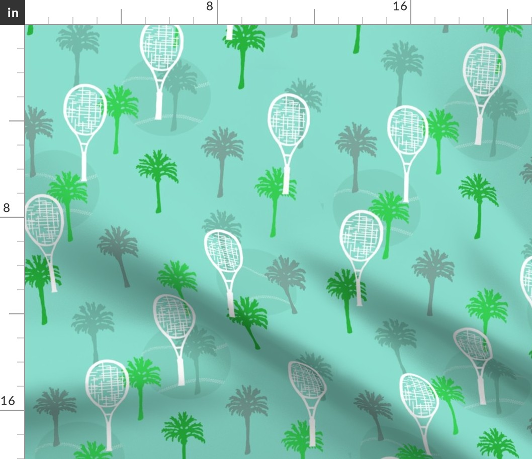 Tennis Anyone with Palm Trees