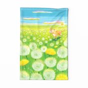 Dandelion Tea Towel