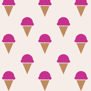 Raspberry Ice Cream Fabric