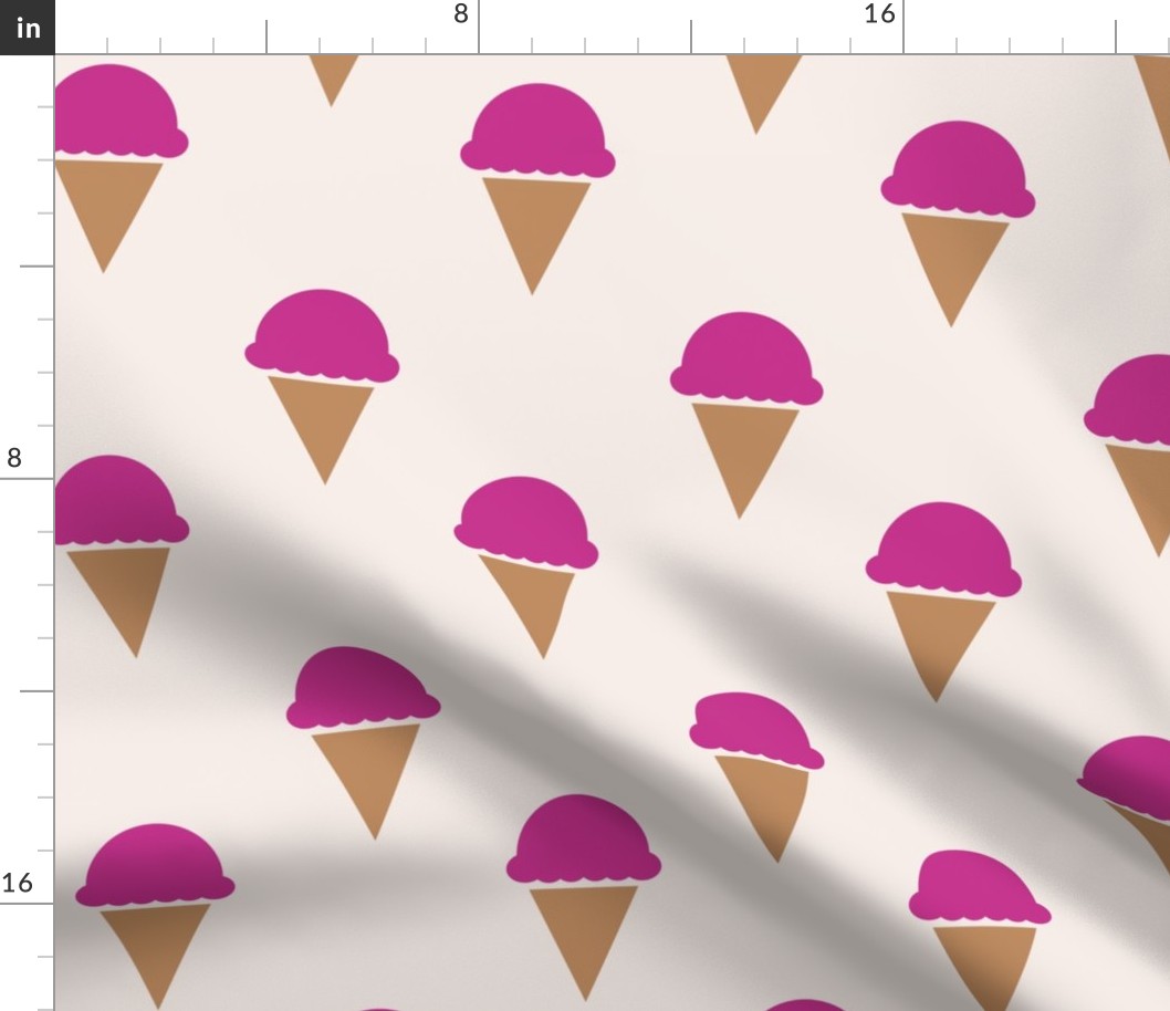 Raspberry Ice Cream Fabric