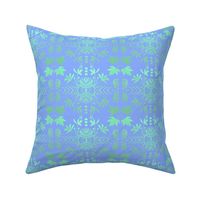 REVISED C-PERIWINKLE BLUE AND GREEN DAMASK 