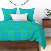 Sea Green and Blue Plaid