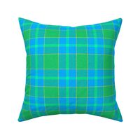 Sea Green and Blue Plaid