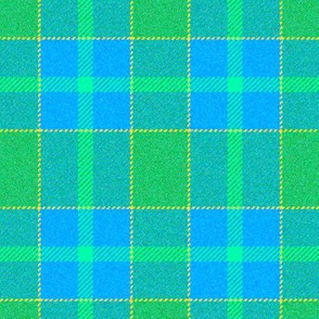 Sea Green and Blue Plaid