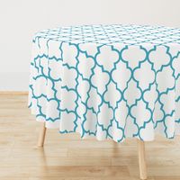 Quatrefoil in Aqua