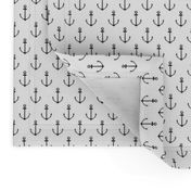 Nautical Anchor - Black and White