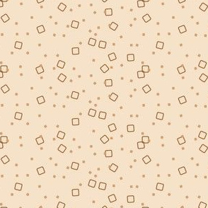 Ditsy Blocks and Dots (Coffee)