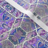 Purple Paisley and Posies