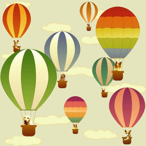 Hot Air Balloon Dogs