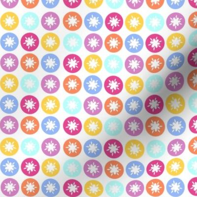 HAPPY! Flower Polka Dots- Bright