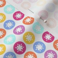 HAPPY! Flower Polka Dots- Bright