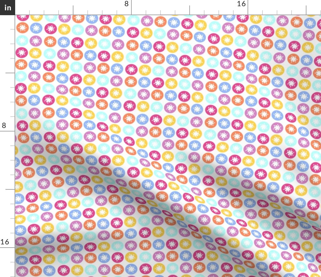 HAPPY! Flower Polka Dots- Bright