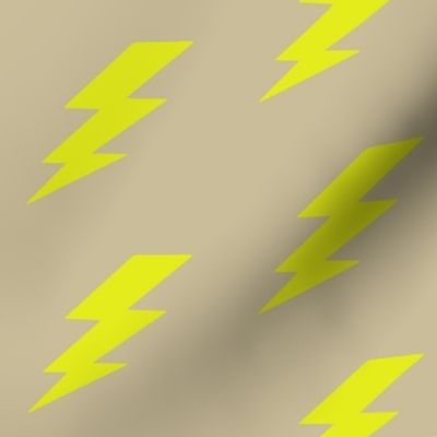 Lightning  Neon Yellow on Natural
