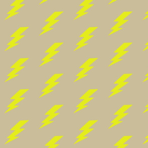 Lightning  Neon Yellow on Natural